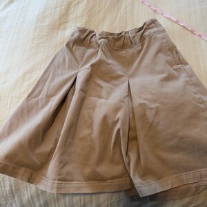 Cat & Jack Girls Khaki School Uniform Skort Size 12 Adjustable Waist